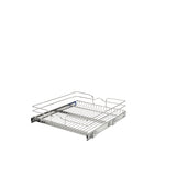 Rev-A-Shelf Single-Tier Pull-Out Basket, Chrome, 20.5-in W x 6-in H x 22-in D, Soft-Close, 100-lb
