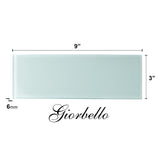 Giorbello Classic Premium Baby Blue 3-in x 9-in Glossy Glass Subway Wall Tile (5-sq. ft/ Carton)