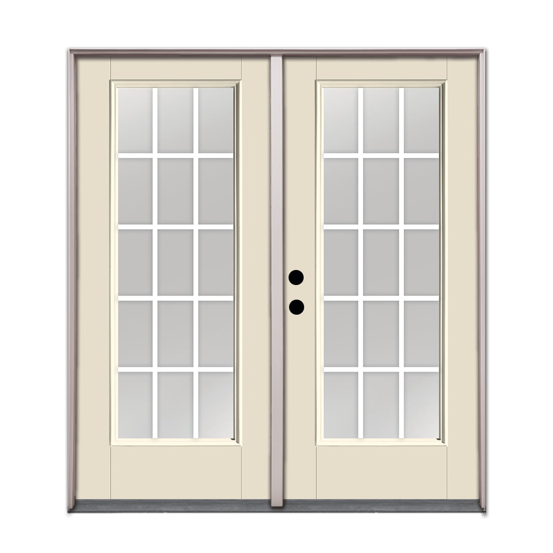 Therma-Tru 72-in x 80-in Fiberglass French, Right-hand inswing – primary product view