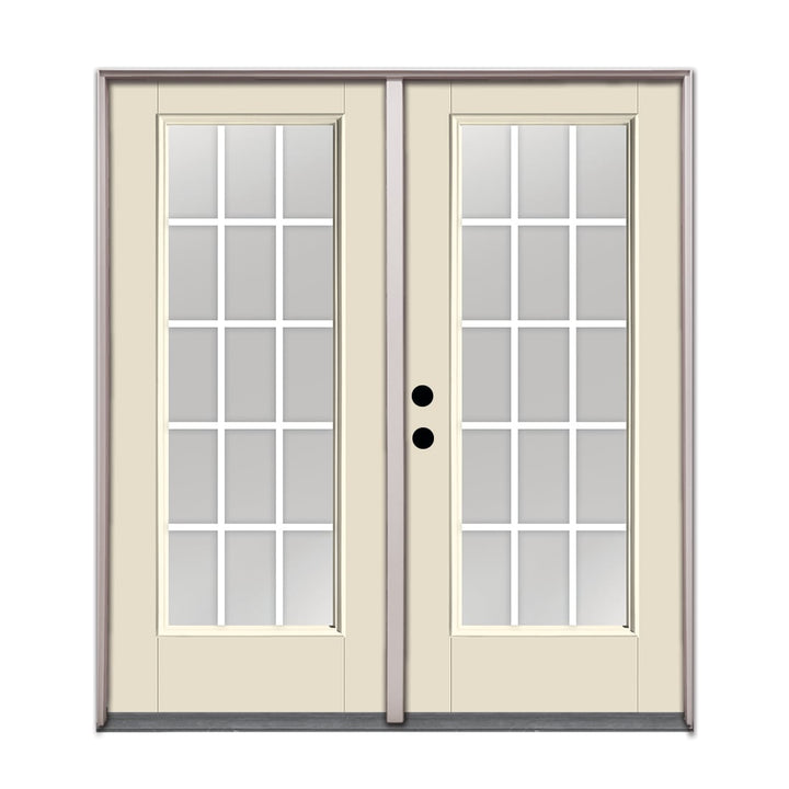 Therma-Tru 72-in x 80-in Fiberglass French, Right-hand inswing – primary product view