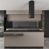 Giorbello Picket Hexagon Black 3-in x 9-in Glossy Glass Subway Wall Tile (5.8-sq. ft/ Carton)