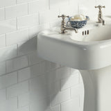 American Olean Profiles 100-Pack Ice White Gloss 3-in x 6-in Glossy Ceramic Subway Wall Tile