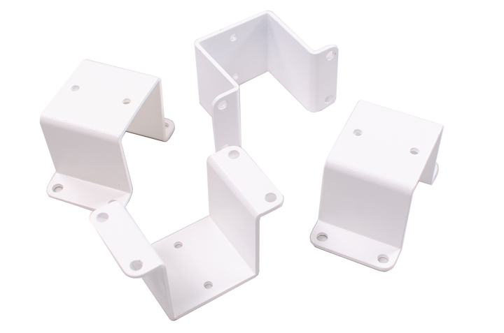 Harmony Railing 2-in White Aluminum Rail Bracket (4-Pack)