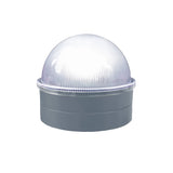 Classy Caps 5-Lumen 1-Watt Silver Solar LED Outdoor Post Cap Light (2700 K)