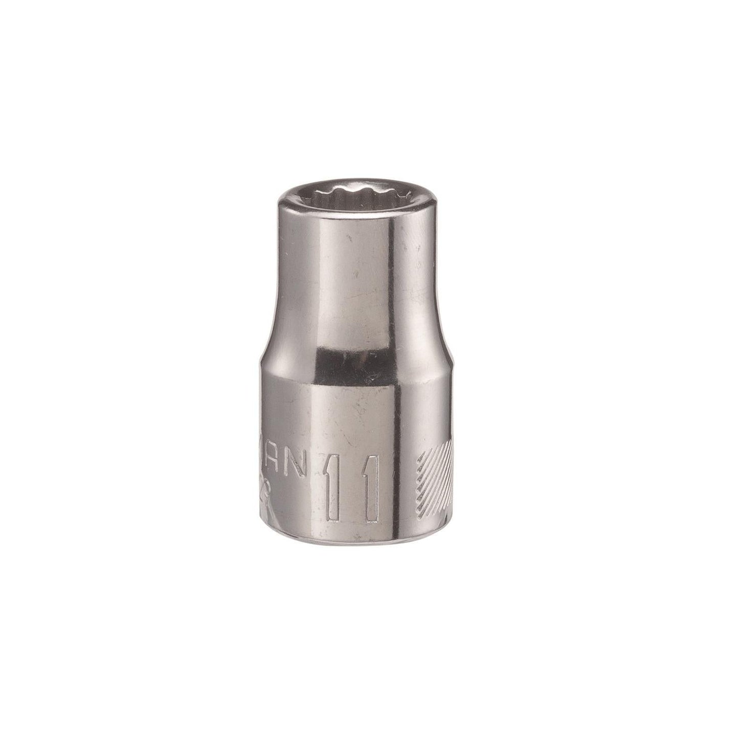 Craftsman 11 mm 12 Point Shallow Socket, 1/2 in. Drive, Polished Chrome