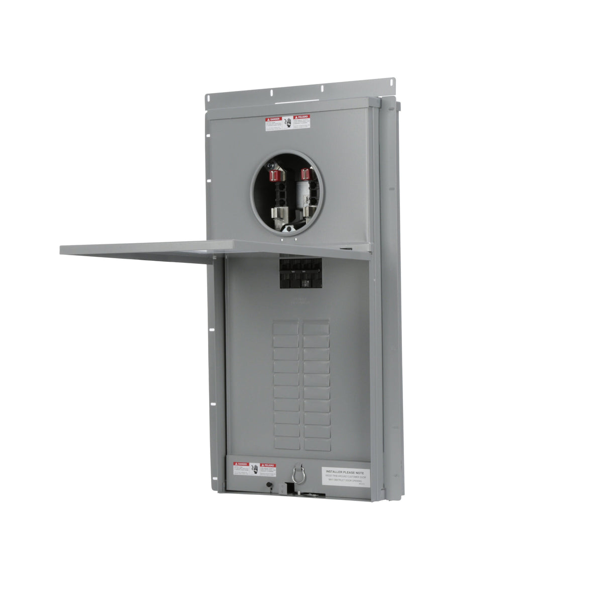 Siemens Meter Combo 200-Amp 20-space load center - front view