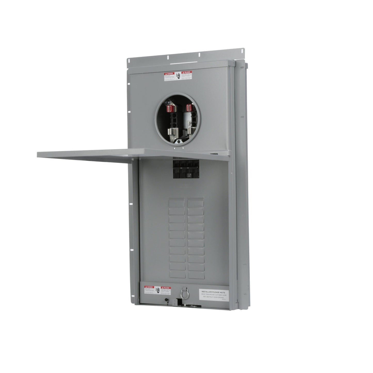 Siemens Meter Combo 200-Amp 20-space load center - front view