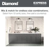 Diamond Express Jamestown 12-in W x 32.5-in H x 21-in D Thatch Partial Overlay 3-Drawer Wood Wall-mount Cabinet Banks