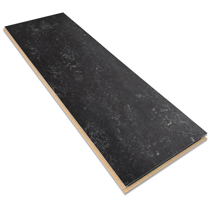 Forbo Flooring Systems Marmoleum Cinch Loc Seal Black 10-mm T x 12-in W x 36-in L Waterproof Tile Look Laminate Flooring (20.34-sq ft / Carton)
