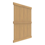 Freedom Hampton 8-ft H x 6-ft W Woodgrain Cypress Privacy Vinyl Flat-top Fence Panel (Unassembled)