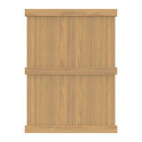 Freedom Hampton 8-ft H x 6-ft W Woodgrain Cypress Privacy Vinyl Flat-top Fence Panel (Unassembled)