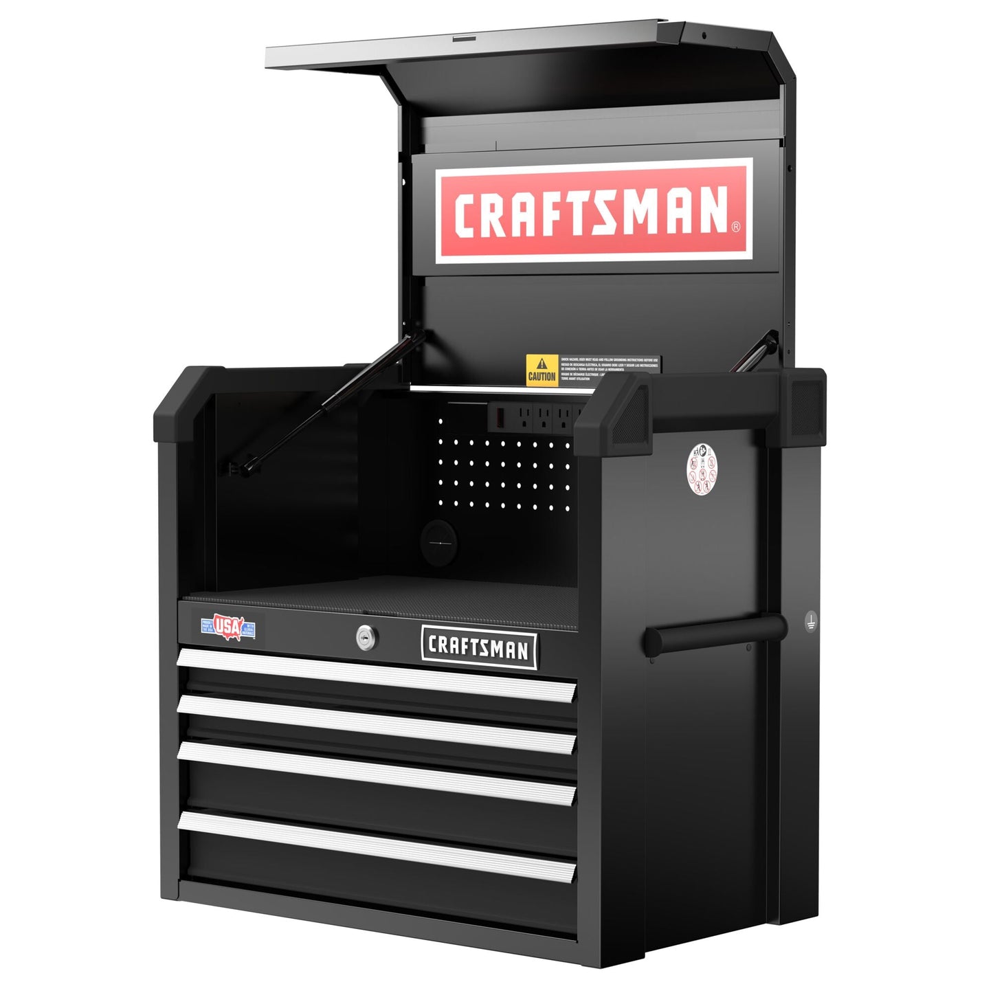 CRAFTSMAN 2000 Series 4-Drawer Steel Tool Chest, Black, 26-Inches Wide