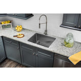 Undermount Stainless Steel 15 in. 16-Gauge Bar Sink in Brushed Stainless with Pull Out Kitchen Faucet and Soap Dispenser
