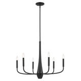 Kichler Deela 6-Light Black Modern/Contemporary Chandelier