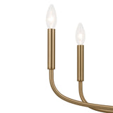 Kichler Deela 8-Light Gold Modern/Contemporary Chandelier