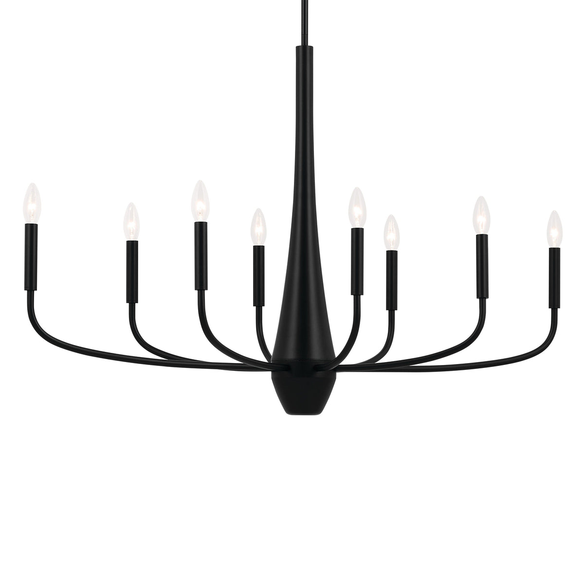 Kichler Deela 8-Light Black Modern/Contemporary Chandelier