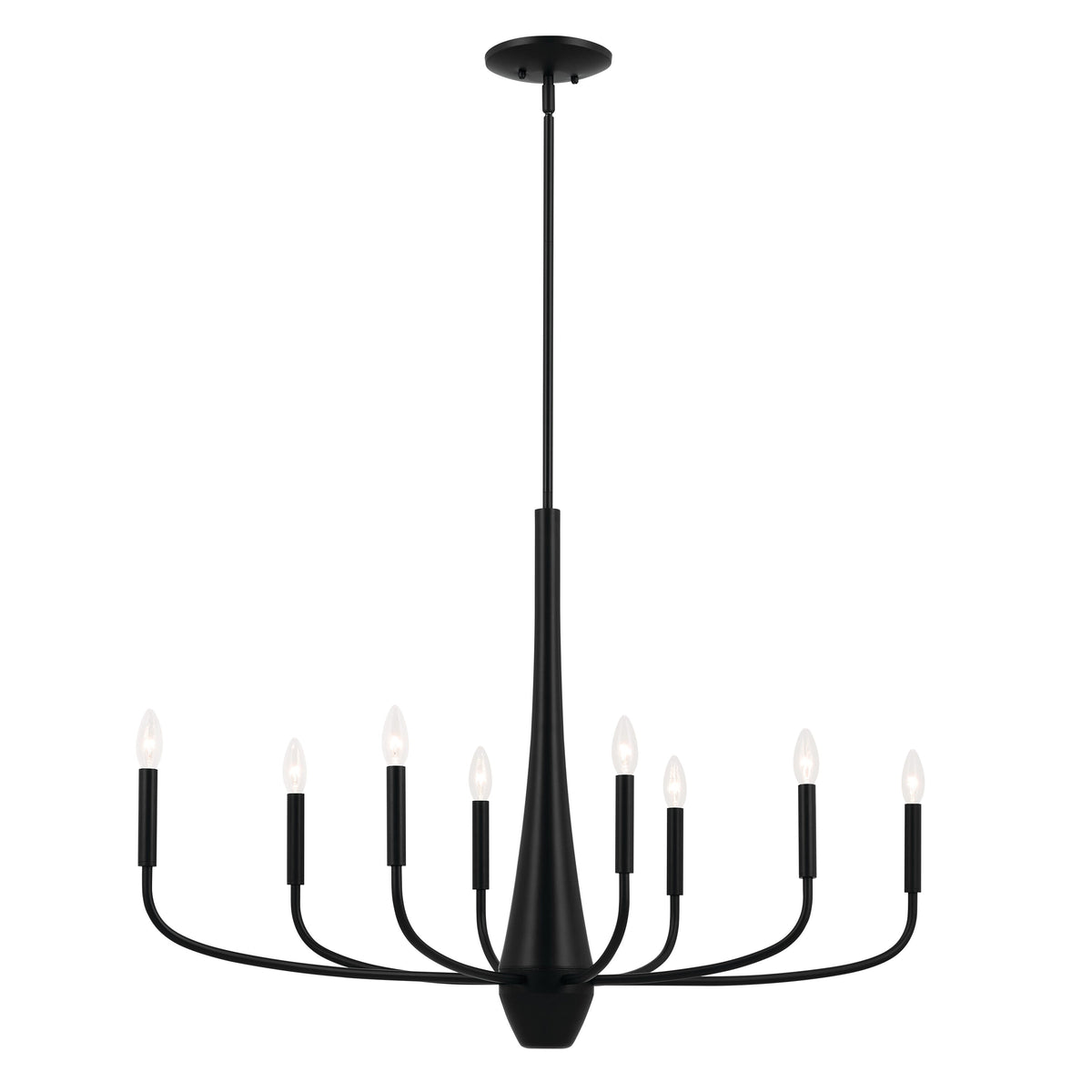 Kichler Deela 8-Light Black Modern/Contemporary Chandelier
