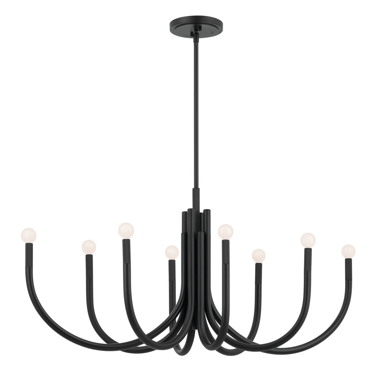 Kichler Odensa 8-Light Black Modern/Contemporary Chandelier