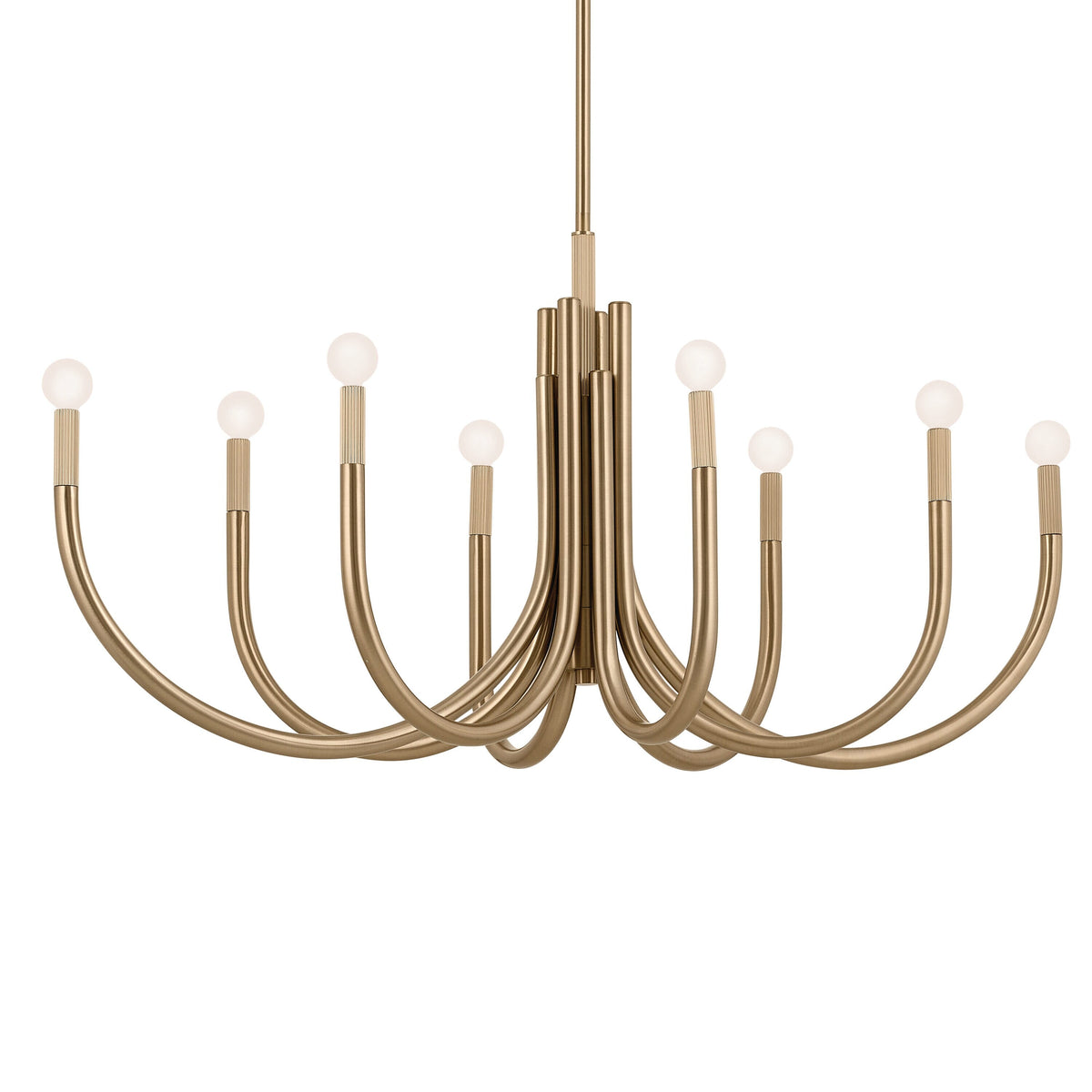 Kichler Odensa 8-Light Gold Modern/Contemporary Chandelier