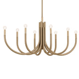 Kichler Odensa 8-Light Gold Modern/Contemporary Chandelier