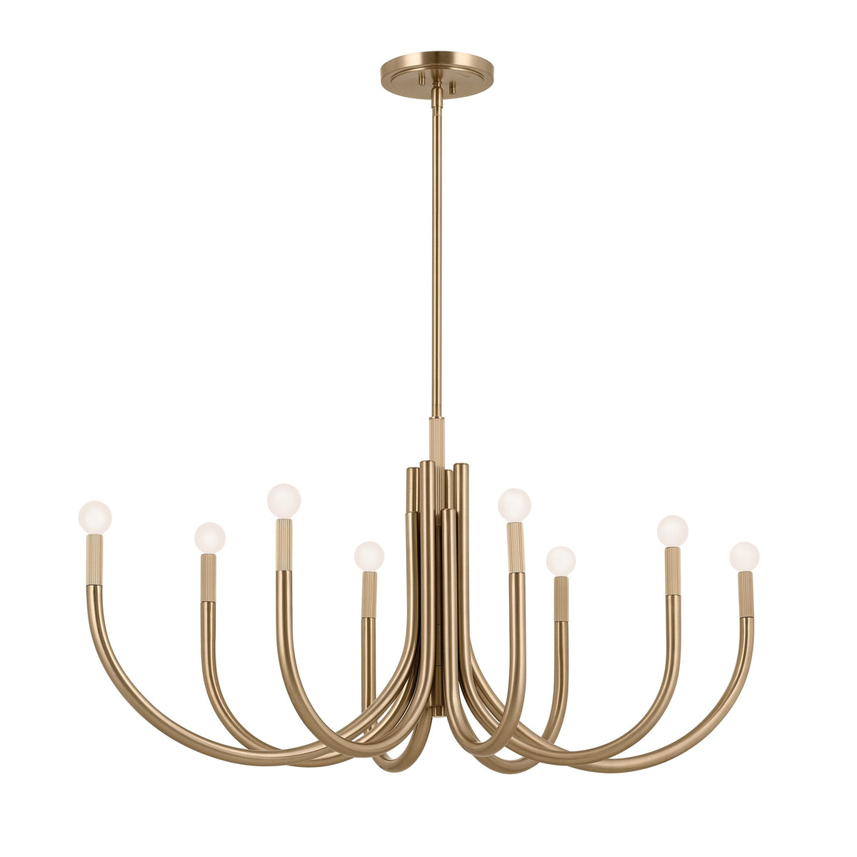 Kichler Odensa 8-Light Gold Modern/Contemporary Chandelier