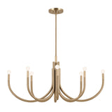 Kichler Odensa 8-Light Gold Modern/Contemporary Chandelier