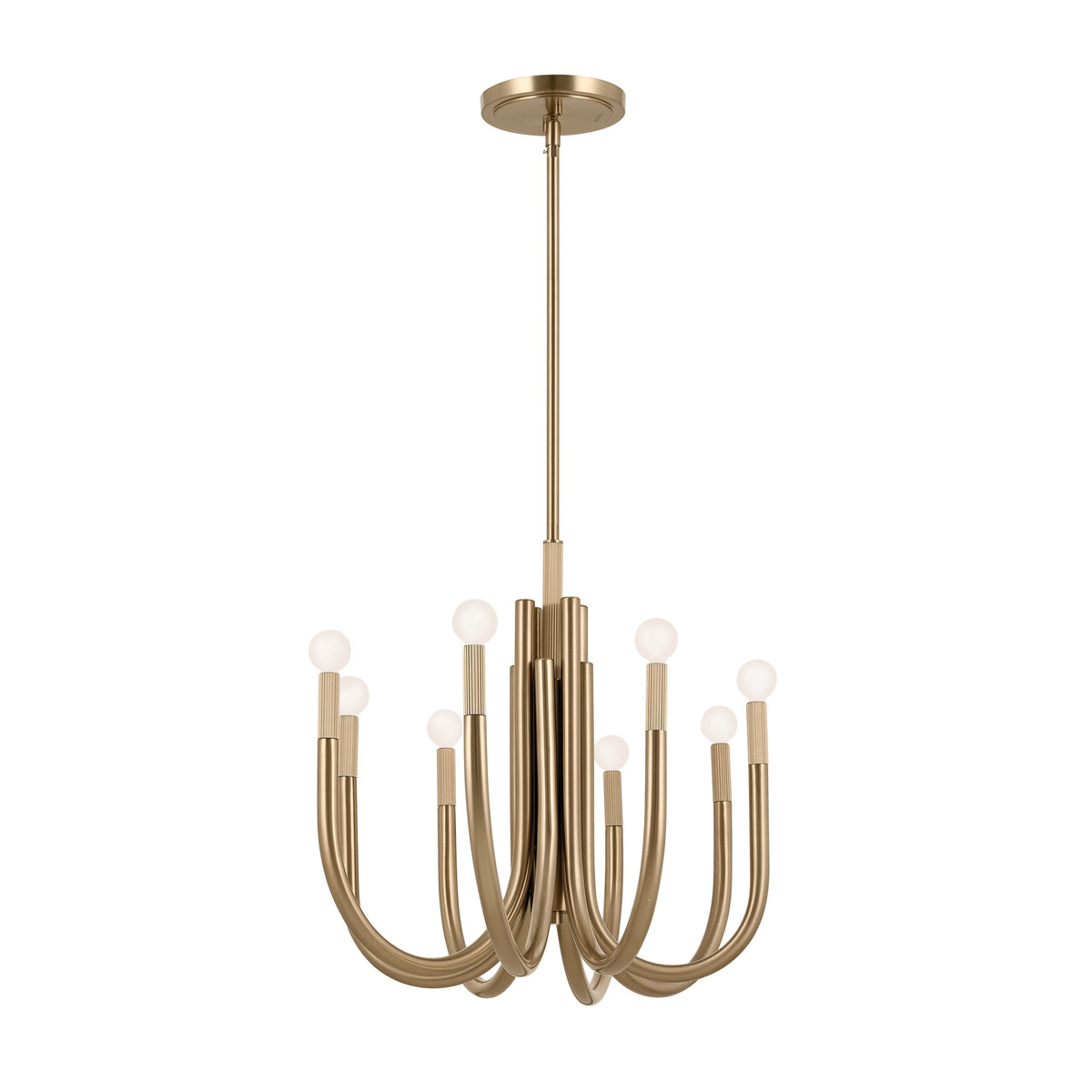 Kichler Odensa 8-Light Gold Modern/Contemporary Chandelier