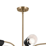 Kichler Arcus 6-Light Gold Mid-century Chandelier