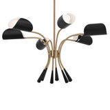 Kichler Arcus 6-Light Gold Mid-century Chandelier