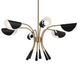 Kichler Arcus 6-Light Gold Mid-century Chandelier