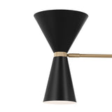 Kichler Phix 6-Light Gold Mid-century Chandelier