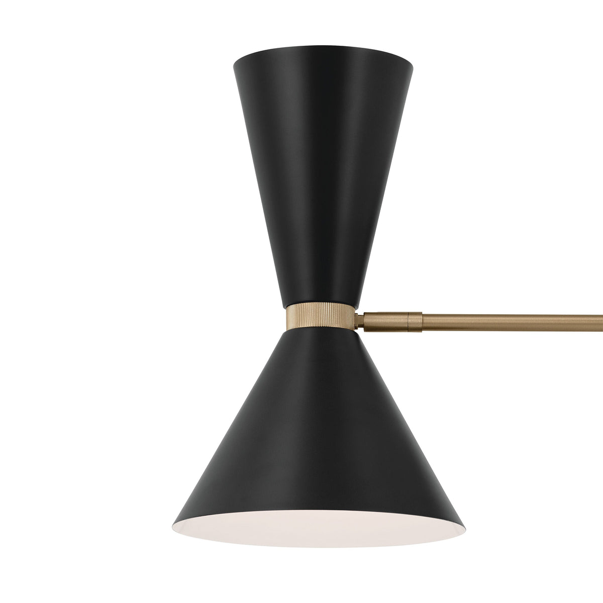 Kichler Phix 6-Light Gold Mid-century Chandelier