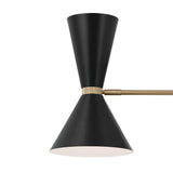 Kichler Phix 6-Light Gold Mid-century Chandelier