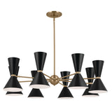 Kichler Phix 16-Light Gold Mid-century Chandelier