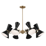 Kichler Phix 16-Light Gold Mid-century Chandelier