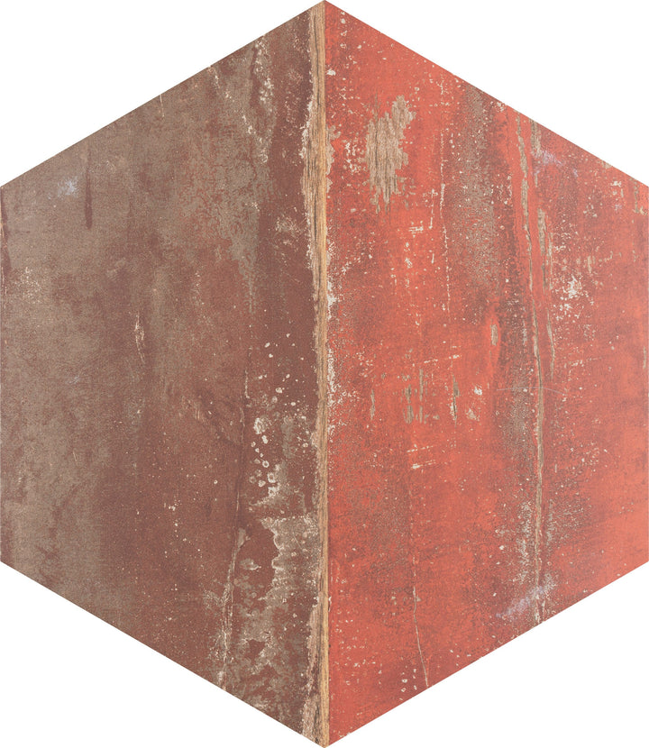 Affinity Tile Karacter Hex Vintage 10-in x 11-in Matte Porcelain Wood look Hexagon Floor and Wall Tile product image