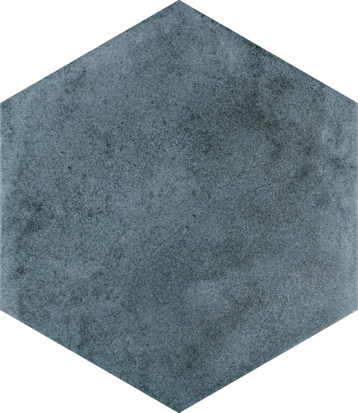 Affinity Tile Matter Hex Blue 8-in x 9-in Multi-finish Porcelain Hexagon Floor and Wall Tile product image