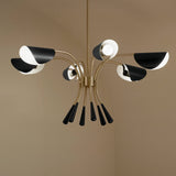 Kichler Arcus 6-Light Gold Mid-century Chandelier