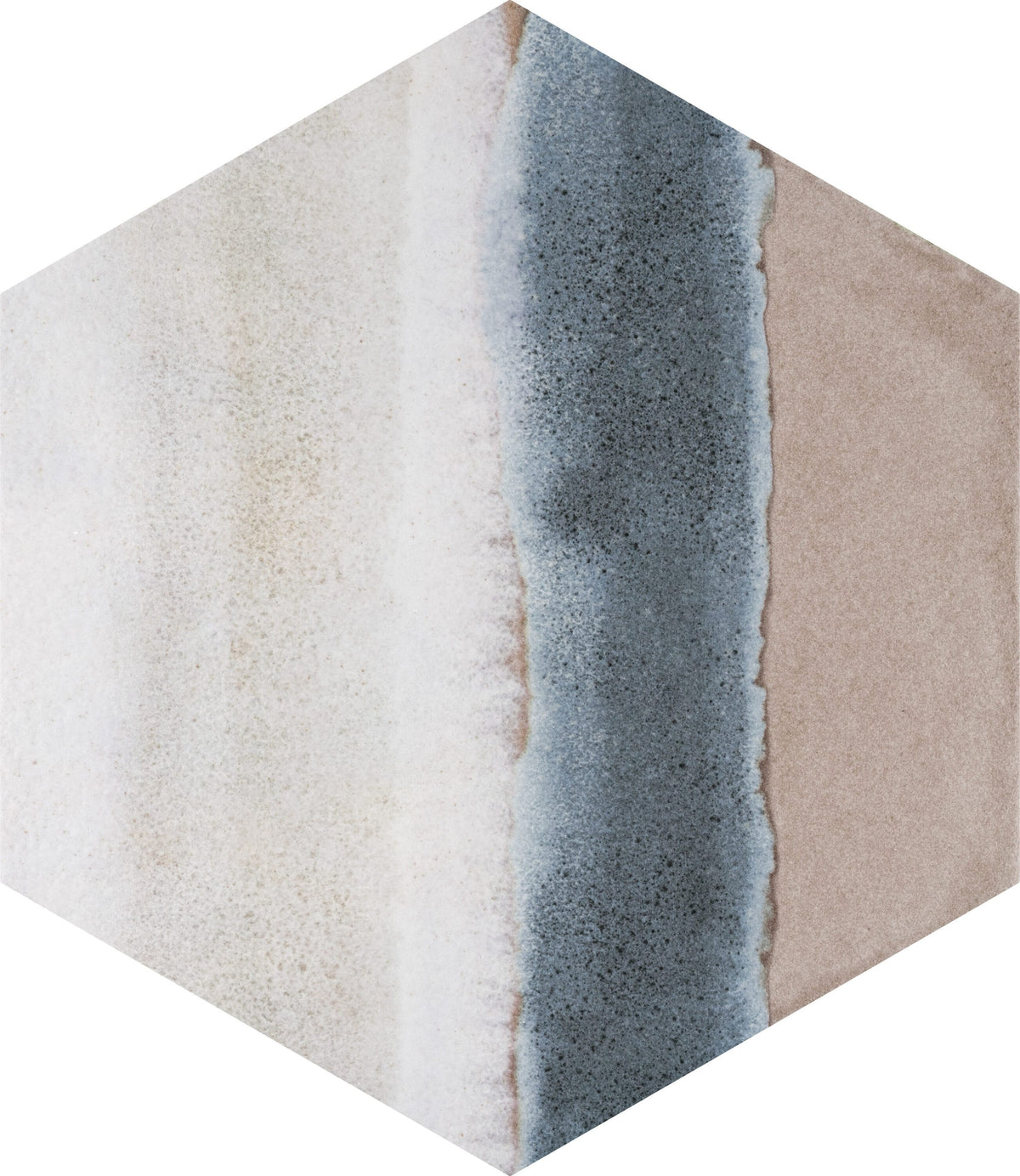Affinity Tile Matter Hex Canvas Taupe Blue 8-in x 9-in Multi-finish Porcelain Hexagon Floor and Wall Tile product image
