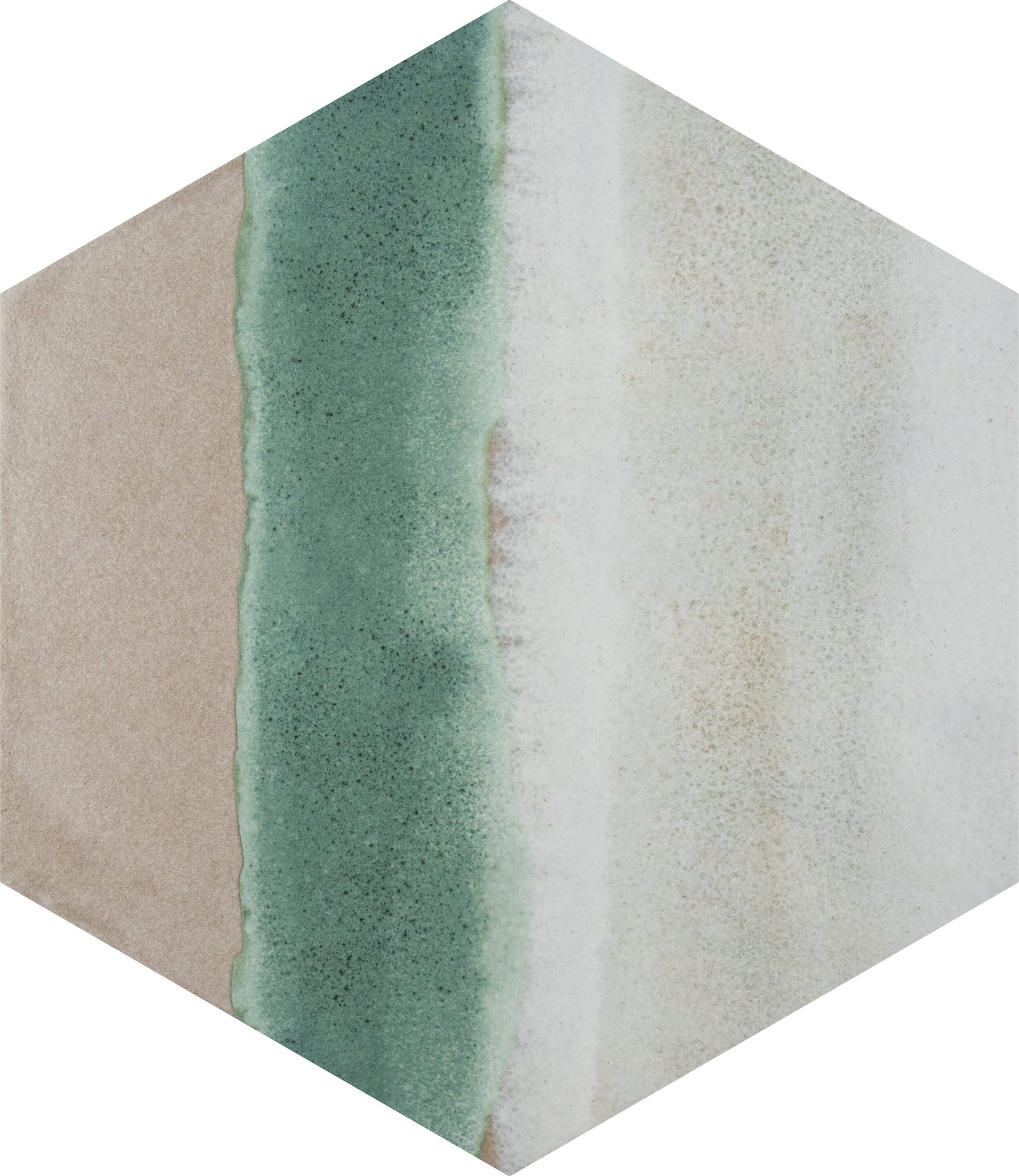 Affinity Tile Matter Hex Canvas Taupe Green 8-in x 9-in Multi-finish Porcelain Hexagon Floor and Wall Tile product image
