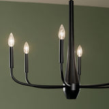 Kichler Deela 6-Light Black Modern/Contemporary Chandelier