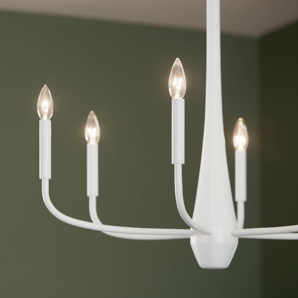 Kichler Deela 6-Light White Modern/Contemporary Chandelier