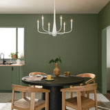 Kichler Deela 6-Light White Modern/Contemporary Chandelier