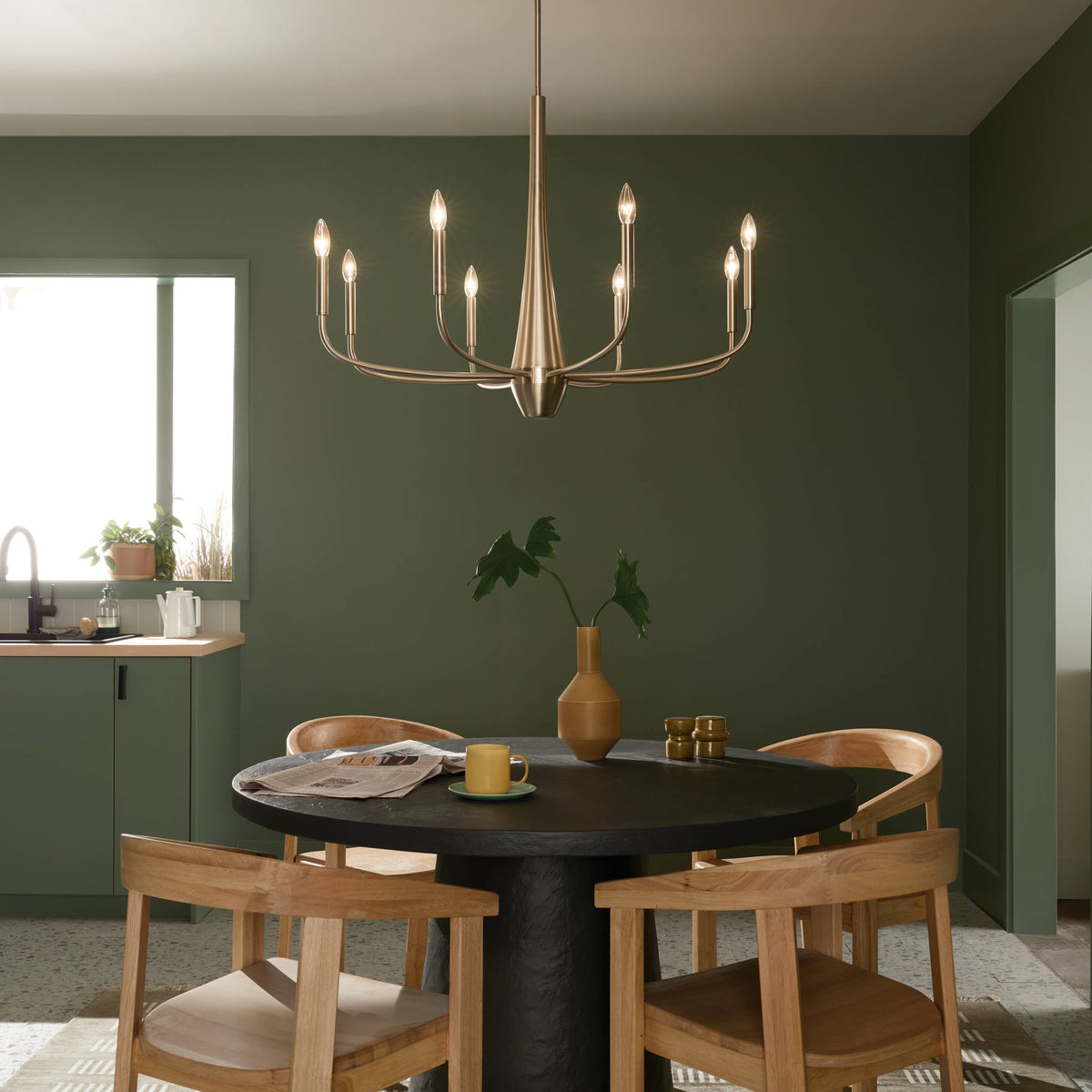 Kichler Deela 8-Light Gold Modern/Contemporary Chandelier