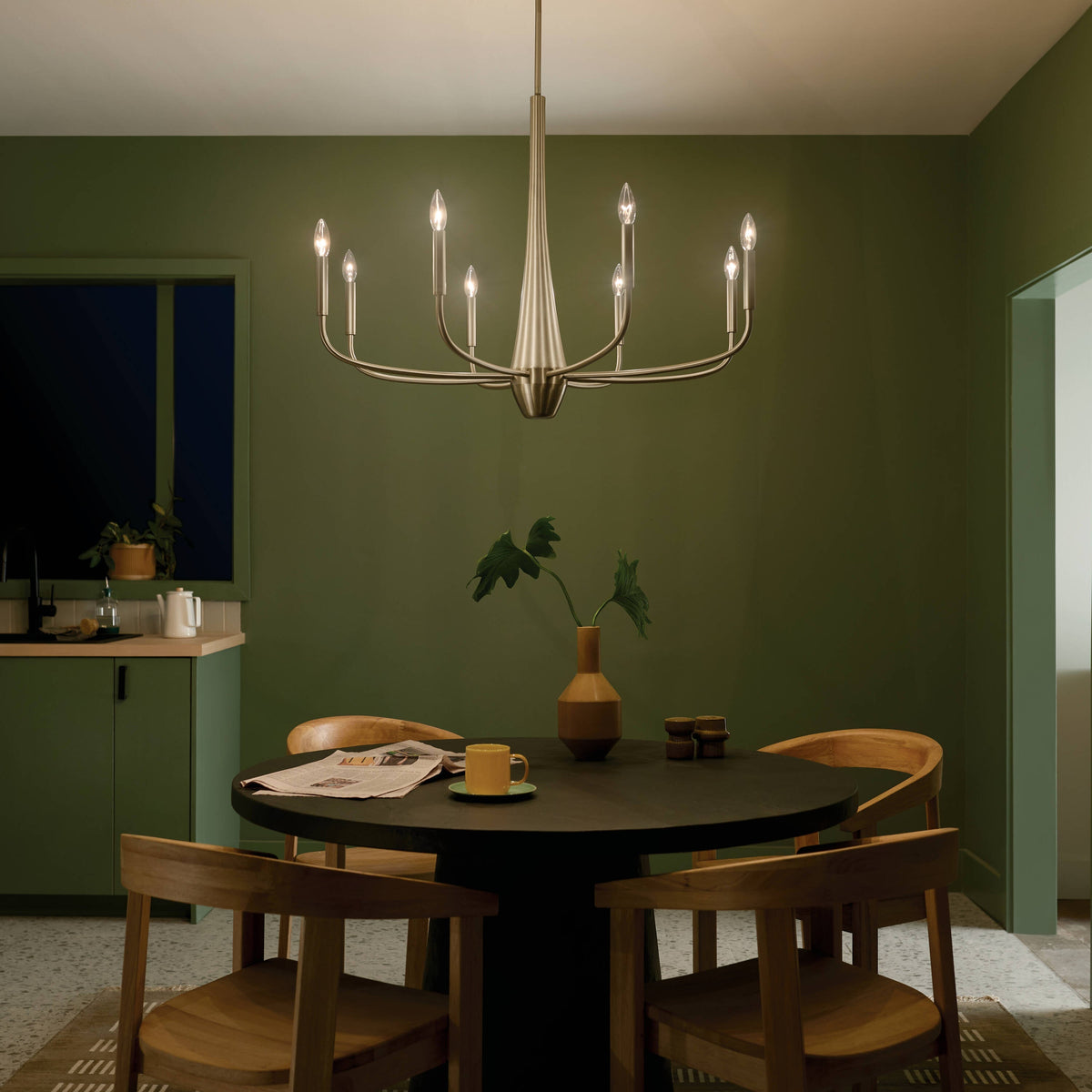 Kichler Deela 8-Light Gold Modern/Contemporary Chandelier