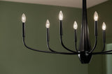 Kichler Deela 8-Light Black Modern/Contemporary Chandelier