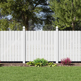 Freedom All American Dogear 6-ft H x 6-ft W White Privacy Vinyl Fence Panel (Assembled)