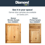 Diamond NOW Denver 24-in W x 35-in H x 23.75-in D Natural Rustic Hickory 1-Drawer Base Fully Assembled Cabinet (Raised Panel Square Style)