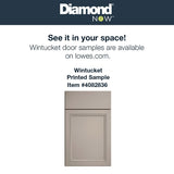 Diamond NOW Wintucket 27-in W x 35-in H x 23.75-in D Cloud Gray 1-Drawer Base Fully Assembled Cabinet (Recessed Panel Square Style)