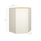 Diamond Express Jamestown 36-in W x 24-in H x 24-in D White Wall Fully Assembled Plywood Cabinet (Recessed Panel Shaker Door Style)
